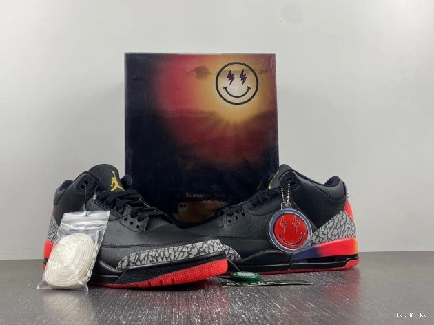 1st Kicks Shoes Rio FN0344-001 Jordan J 3 Air x Balvin 0704